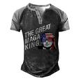 Womens The Great Maga King Trump Ultra Maga Men's Henley Shirt Raglan Sleeve 3D Print T-shirt Black Grey