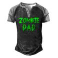 Zombie Dad Zombie Parents Zombie Dad Men's Henley Raglan T-Shirt Black Grey