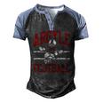 Argyle Eagles Fb Player Vintage Football Men's Henley Raglan T-Shirt Black Blue