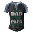 Being A Dadis An Honor Being A Papa Papa T-Shirt Fathers Day Gift Men's Henley Shirt Raglan Sleeve 3D Print T-shirt Black Blue