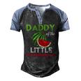 Mens Cute Watermelon Daddy Dad For Men Men's Henley Raglan T-Shirt Black Blue