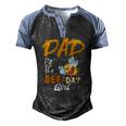 Dad Of The Bee Day Girl Hive Party Matching Birthday Men's Henley Raglan T-Shirt Black Blue