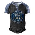 Dad For Men Fathers Day For Dad Jokes Men's Henley Raglan T-Shirt Black Blue