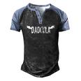 Dadcula Halloween Dad Dracula Halloween Men's Henley Raglan T-Shirt Black Blue Dadcula Halloween Dad Dracula Halloween Men's Henley Raglan T-Shirt Black Blue