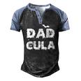 Dadcula Halloween Letter Print Dad Tops Men's Henley Raglan T-Shirt Black Blue