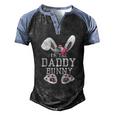 The Daddy Bunny Matching Family Happy Easter Day Egg Dad Men Men's Henley Raglan T-Shirt Black Blue