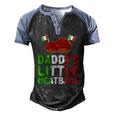 Daddys Little Meatball Proud Italian Pride Italy Men's Henley Raglan T-Shirt Black Blue