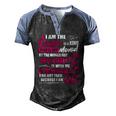 I Am The Daughter Of A King Fathers Day For Women Men's Henley Raglan T-Shirt Black Blue