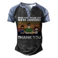 Dear Dad Great Job Were Awesome Thank You Men's Henley Raglan T-Shirt Black Blue