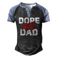 Dope Ass Dad Fathers Day Matching Family Men's Henley Raglan T-Shirt Black Blue