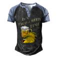 Drinking Its Taco & Beer Time Cinco De Mayo Men's Henley Raglan T-Shirt Black Blue