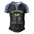 Im Drinking For Two This Year Pregnancy 4Th Of July Men's Henley Raglan T-Shirt Black Blue