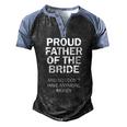 Father Of The Bride Rehearsal Party Dad Of The Bride Men's Henley Raglan T-Shirt Black Blue