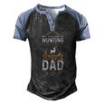 My Favorite Hunting Buddy Calls Me Dad Fathers Day Men's Henley Raglan T-Shirt Black Blue