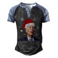 Funny Anti Joe Biden Happy 4Th Of July Merry Christmas Men's Henley Shirt Raglan Sleeve 3D Print T-shirt Black Blue