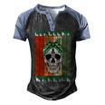 Glaucoma Warrior Skull Women Vintage Green Ribbon Glaucoma Glaucoma Awareness Men's Henley Shirt Raglan Sleeve 3D Print T-shirt Black Blue