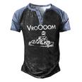 Go Kart Vroooom Go Kart Racing Driver Men's Henley Raglan T-Shirt Black Blue