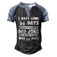 Mens I Have Gone 0 Days Without Making A Dad Joke Fathers Day Men's Henley Raglan T-Shirt Black Blue