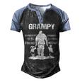 Grampy Grandpa Gift Grampy Best Friend Best Partner In Crime Men's Henley Shirt Raglan Sleeve 3D Print T-shirt Black Blue