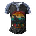 Its Not A Dad Bod Its A Father Figure Fathers Day Dad Jokes Men's Henley Raglan T-Shirt Black Blue