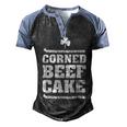 Mens Corned Beefcake Funny St Patricks Day 551 Trending Shirt Men's Henley Shirt Raglan Sleeve 3D Print T-shirt Black Blue