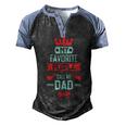 Mens My Favorite People Call Me Pop Fathers Day Men's Henley Shirt Raglan Sleeve 3D Print T-shirt Black Blue