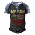 My Son Is Soldier Proud Military Dad 710 Shirt Men's Henley Shirt Raglan Sleeve 3D Print T-shirt Black Blue