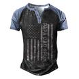 Papa Dad Bruh Fathers Day 4Th Of July Us Vintage Gift 2022 Men's Henley Shirt Raglan Sleeve 3D Print T-shirt Black Blue