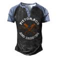 Piston Rod And Dadbods Car Mechanism Men's Henley Raglan T-Shirt Black Blue