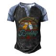 Promoted To Daddy Est 2021 Beer Dad Bottle Baby Shower Men's Henley Raglan T-Shirt Black Blue