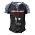 Retirement To Do List Fish I Worked My Whole Life To Fish Men's Henley Raglan T-Shirt Black Blue