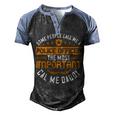 Some People Call Me A Police Officer The Most Important Cal Me Daddy Men's Henley Shirt Raglan Sleeve 3D Print T-shirt Black Blue