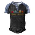 Today’S Agenda Camping Men's Henley Shirt Raglan Sleeve 3D Print T-shirt Black Blue