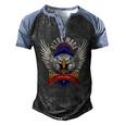 Ultra Maga Eagle Proud Ultra Maga Men's Henley Shirt Raglan Sleeve 3D Print T-shirt Black Blue