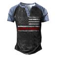 Ultra Maga United State Flag V2 Men's Henley Shirt Raglan Sleeve 3D Print T-shirt Black Blue