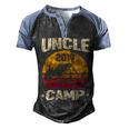 Uncle Camp 2019 Family Vacation T Shirt T Shirt Men's Henley Shirt Raglan Sleeve 3D Print T-shirt Black Blue