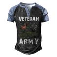Veteran Veterans Day Us Army Veteran 8 Navy Soldier Army Military Men's Henley Shirt Raglan Sleeve 3D Print T-shirt Black Blue