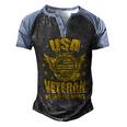 Veteran Veterans Day Usa Veteran We Care You Always 637 Navy Soldier Army Military Men's Henley Shirt Raglan Sleeve 3D Print T-shirt Black Blue