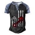 Vintage American Flag Piston Funny Muscle Car Mechanic 558 Trending Shirt Men's Henley Shirt Raglan Sleeve 3D Print T-shirt Black Blue