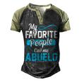 Abuelo Grandpa Gift My Favorite People Call Me Abuelo V2 Men's Henley Shirt Raglan Sleeve 3D Print T-shirt Black Forest
