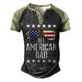All American Dad 4Th Of July Memorial Day Matching Family Men's Henley Shirt Raglan Sleeve 3D Print T-shirt Black Forest