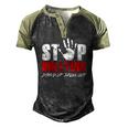Anti Bully Movement Stop Bullying Supporter Stand Up Speak Men's Henley Raglan T-Shirt Black Forest