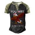 Are You Free Tonight 4Th Of July American Dabbing Bald Eagle Men's Henley Shirt Raglan Sleeve 3D Print T-shirt Black Forest