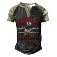 Argyle Eagles Fb Player Vintage Football Men's Henley Raglan T-Shirt Black Forest