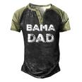 Bama Dad Alabama State Fathers Day Men's Henley Raglan T-Shirt Black Forest