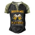 Beer Me Im The Father Of The Bride Fathers Day Men's Henley Raglan T-Shirt Black Forest