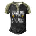 Beer Me Im The Father Of The Bride Men's Henley Raglan T-Shirt Black Forest