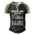 Mens Beer Me Im The Father Of The Bride Men's Henley Raglan T-Shirt Black Forest