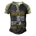Best Buckin Dad Ever Funny Deer Hunter Cool Hunting Men's Henley Shirt Raglan Sleeve 3D Print T-shirt Black Forest