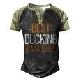 Best Bucking Papa Ever Papa T-Shirt Fathers Day Gift Men's Henley Shirt Raglan Sleeve 3D Print T-shirt Black Forest